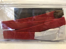 Bulliant Mens Belt Red 38 Inches Long Braided Woven Marked 33/95 Adjustment New