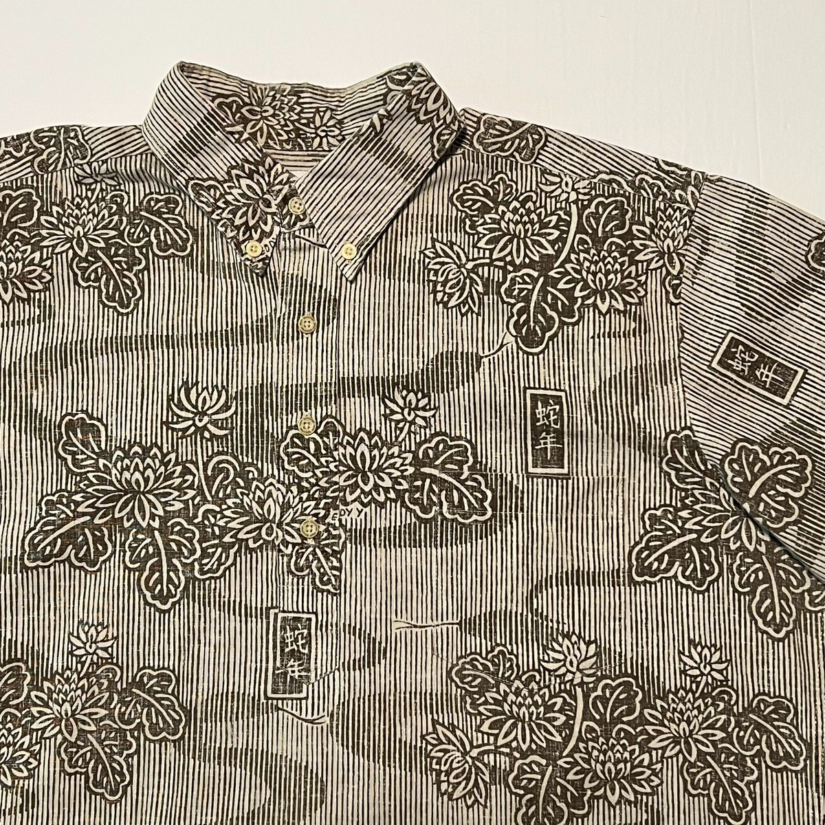 トップス 80s reyn spooner pullover hawaiian shirt Vintage Reyn Spooner Hawaiian Aloha Shirt Med Black P… - Gem