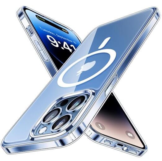Magnetic for Case [Compatible with MagSafe][Strong iPhone 14 Pro Clear