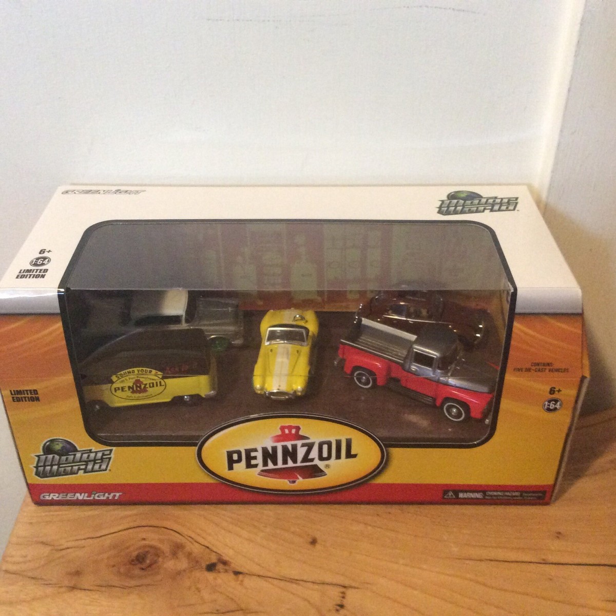 GreenLight Motor World Pennzoil Green Machine Set Of 5 #58025 New