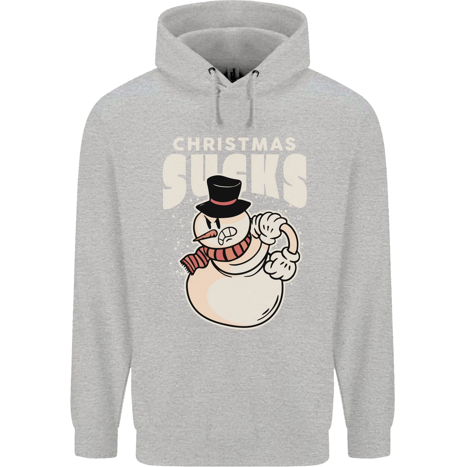 Christmas Sucks Bah Humbug Snowman Men's Hoodie
