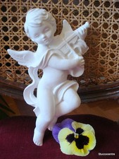 Stucco - Engel 101-365 mit Violine Figur - Relief - Medallion Stuck Musikengel