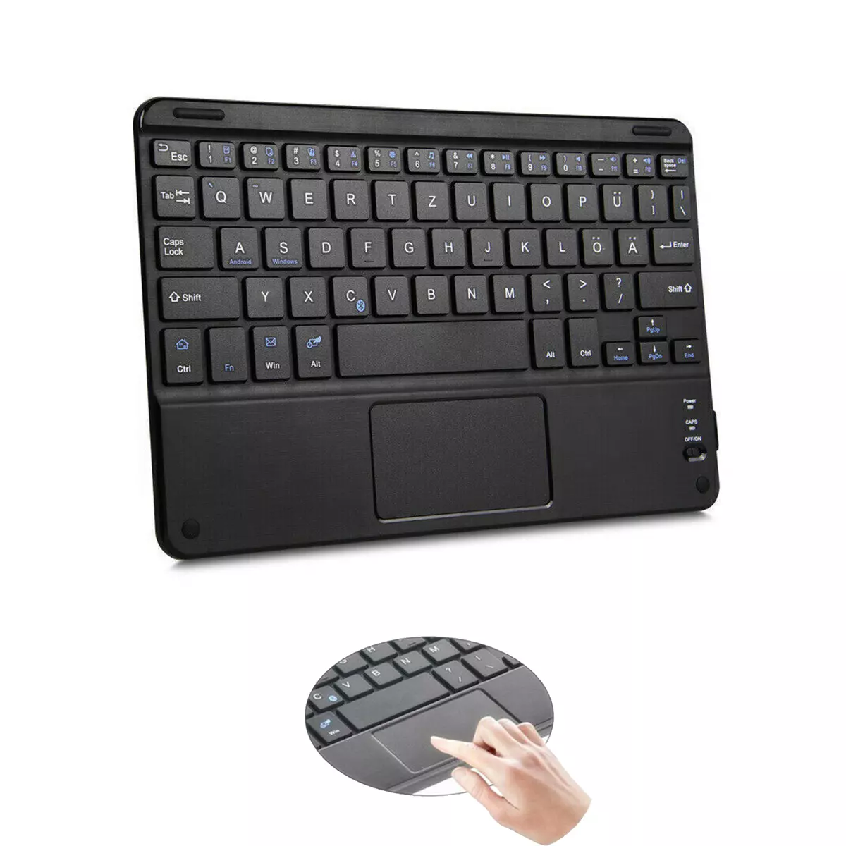 Allemand sans Fil Clavier Bluetooth Pour Doro Tablette