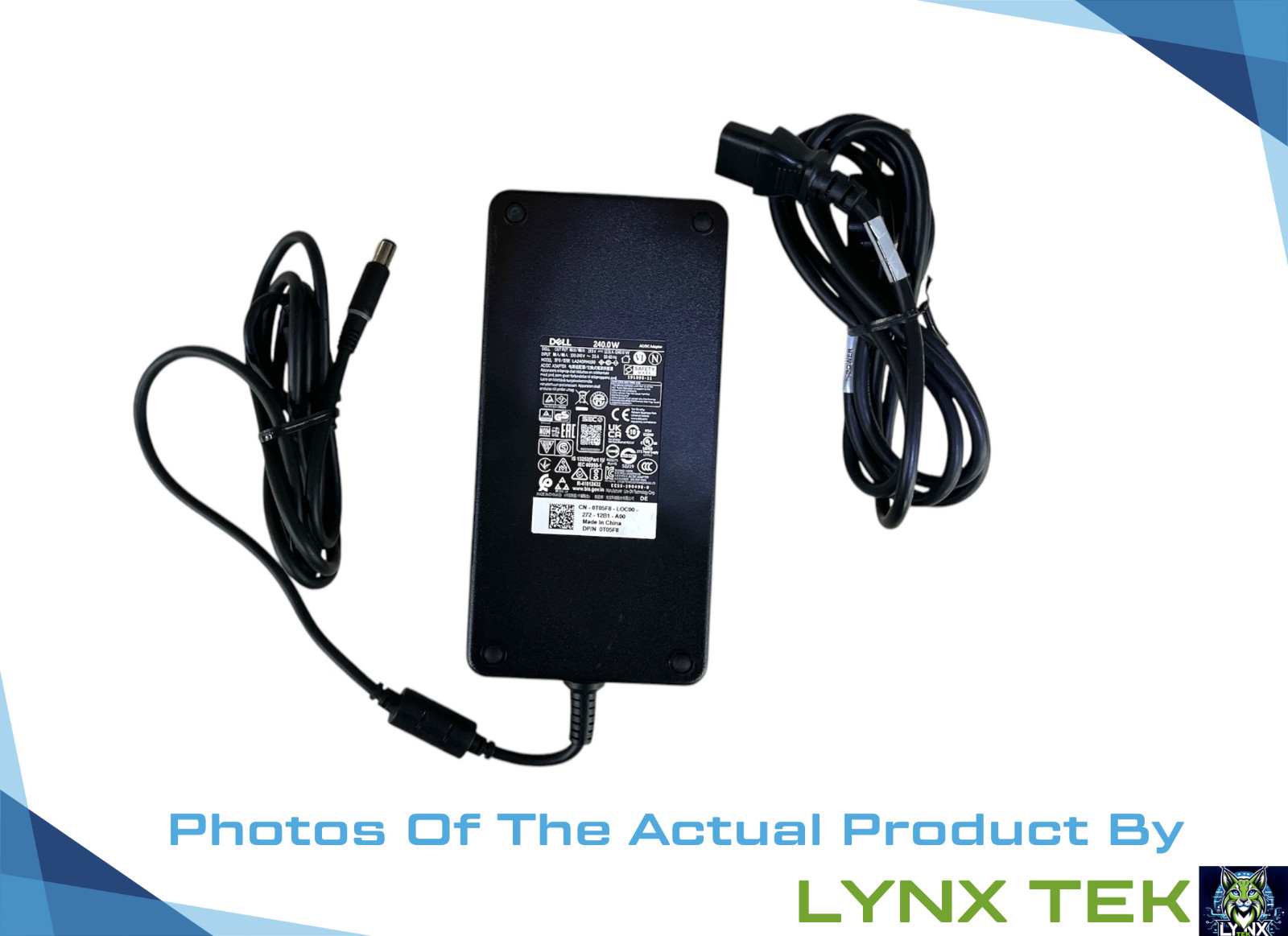 Dell 240W AC Adapter Laptop / Dock Station Power Supply 19.5V LA240PM160 03KWGY