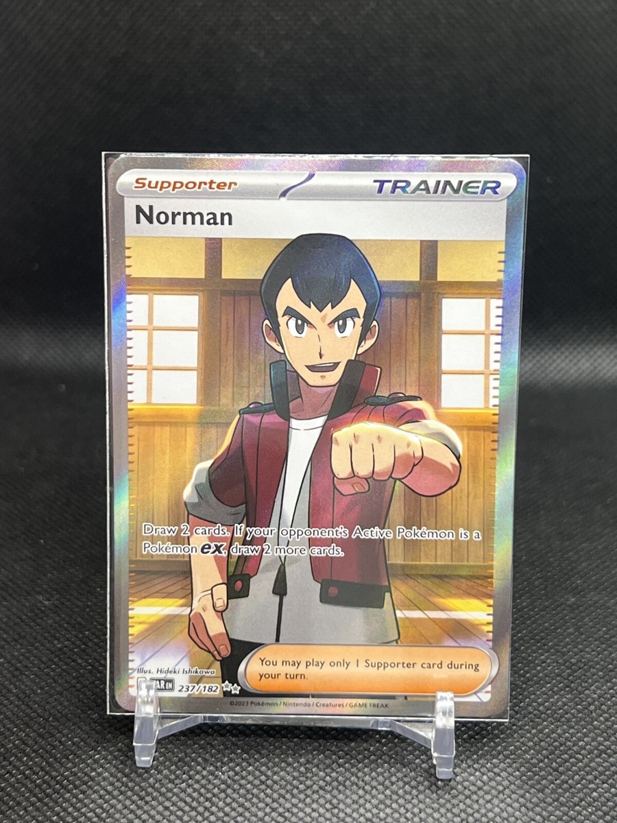 norman pokemon card (237/182) If your opponents Active Pokemon is a Pokemon Norman #237/182 - Tudo Trading