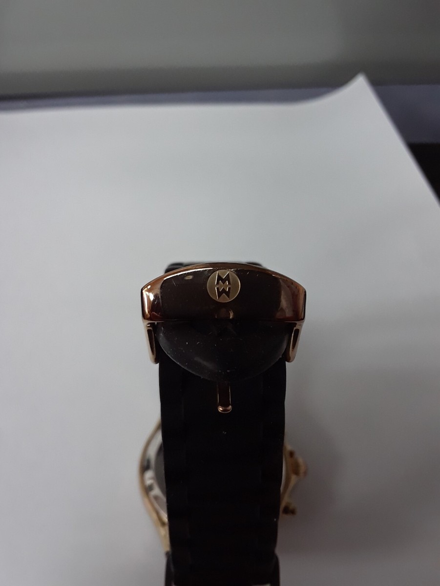 Authentic Michele Women Watch Gold Tone Tahitian Jelly Bean Chrono MWW12F000032 View 4