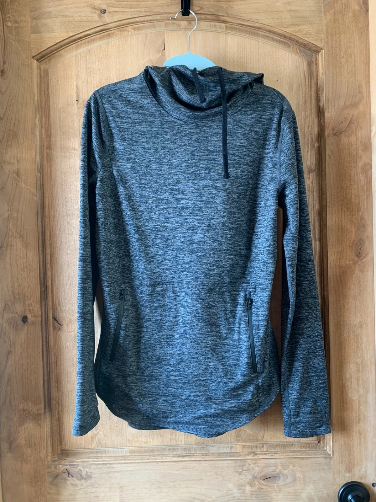 Mono b Pullover Hoodie Women's Activewear Running Thumbholes sz S Black