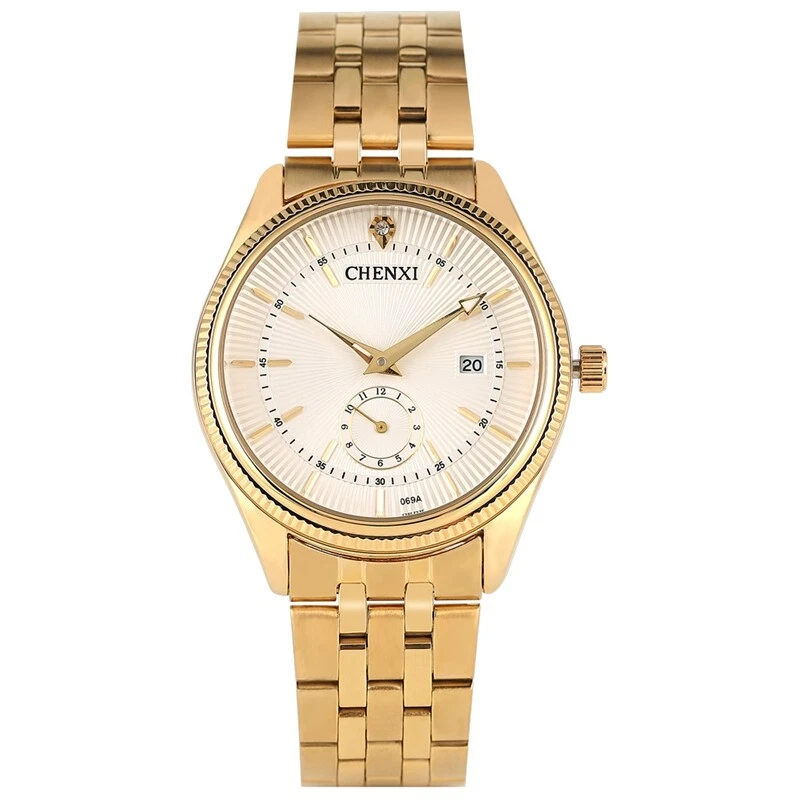 Quartz gold watch best sale price