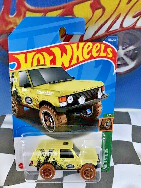 Hot Wheels 2022 Mud Studs 4/5 159 Range Rover Classic Cream BAJA5