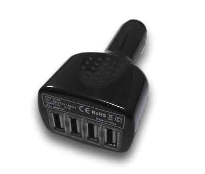 KFZ Ladeadapter 4fach USB 5V                      #d786