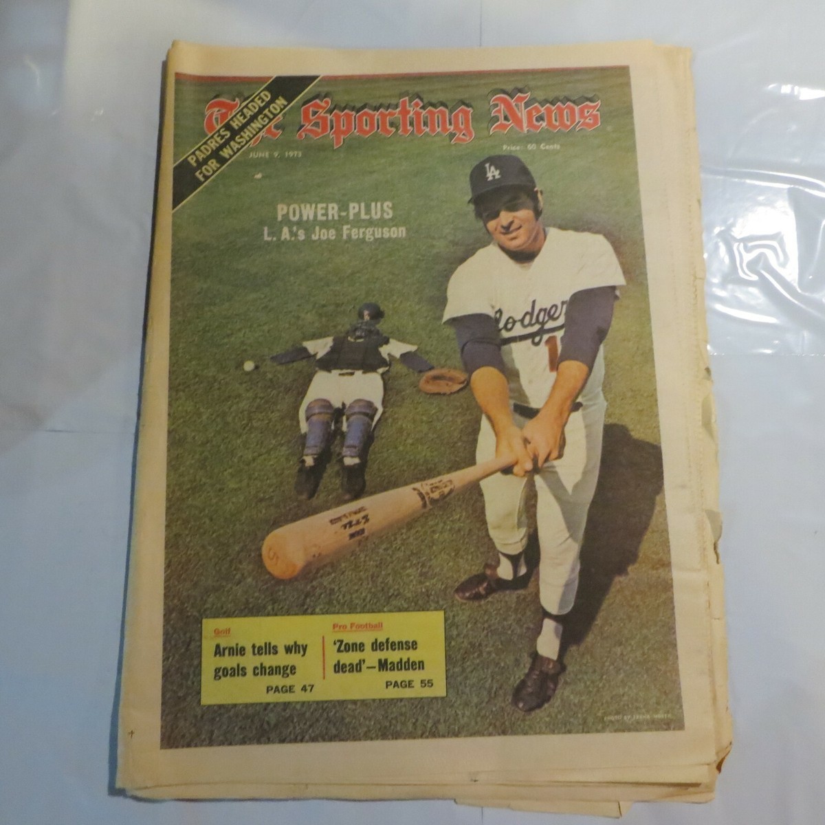 The Sporting News June 9, 1973, Joe Ferguson, Los Angeles Dodgers