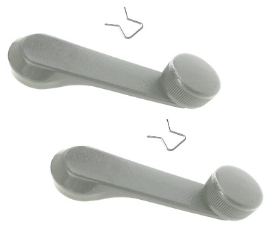 Quarter or Vent Window Crank Handle Kit - Gray Tan Knob | 1946-48 Ford Car