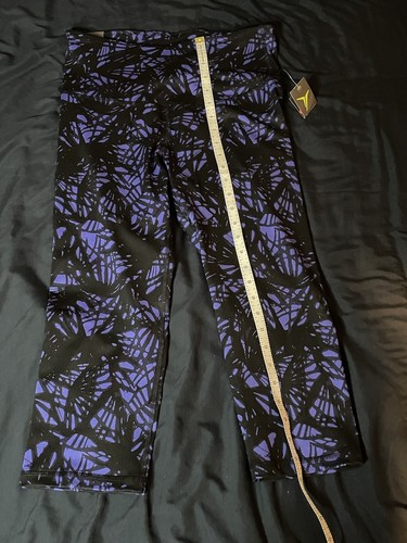 Old Navy Active Leggings 3/4 Length Fitted Crop High Rise Womens Purple NWT Read - Picture 5 of 7