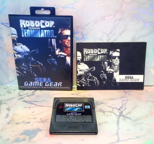 Sega game gear Robocop vs Terminator boxed new clam case