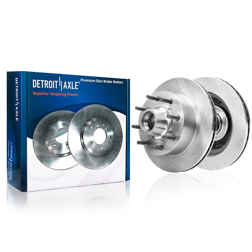 Rotores de disco delanteros pastillas de freno de cerámica para Ford E-250 E-350 Econoline Super Duty Foto 3 de 4