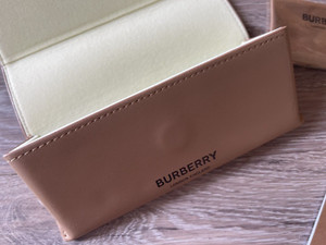BURBERRY LONDON Eyeglasses Case, BURBERRY Cleaning Cloth booklet magnetic close