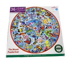 eeBoo Gute Deeds 36 Teile Riesig Rund Puzzle Komplett