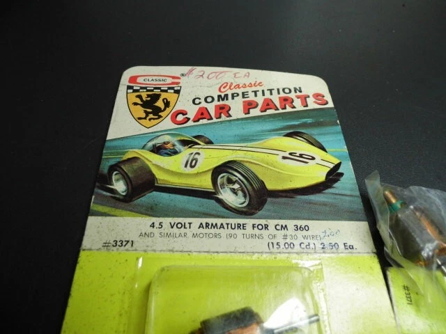 Piezas clásicas de competición de coches ranura NOS armadura de carrera # 3371 motor 36D 1/24 1/32 Foto 2 de 3