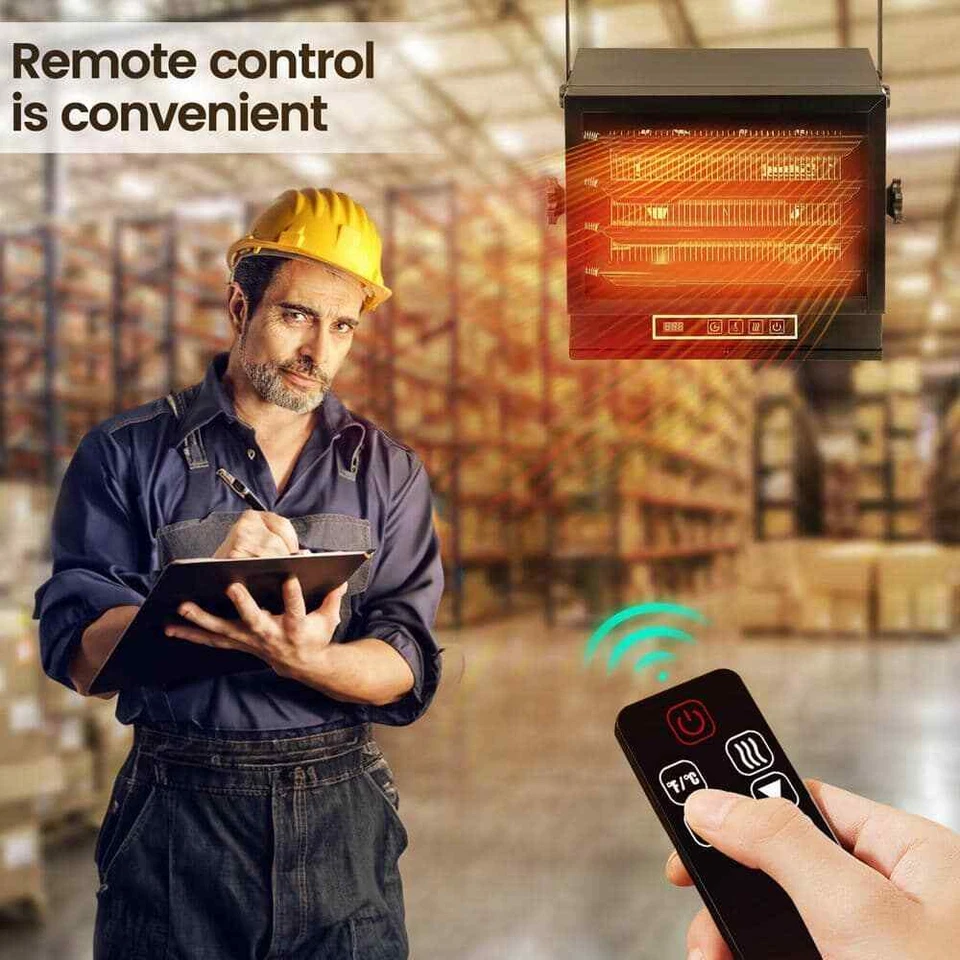 Edendirect 8500-Watt Black Electric Garage Heater Micathermic Space Heater - Image 3 of 4