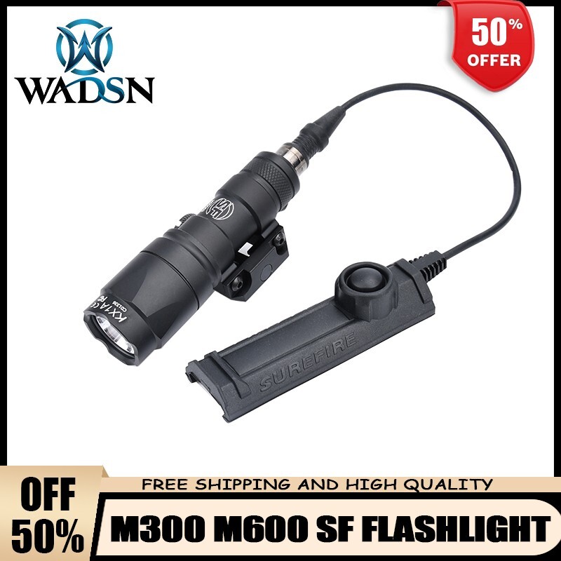 Airsoft Tactical M300 M600 Hunting Rifle Weapon Flashlight Dual Functiom Switch