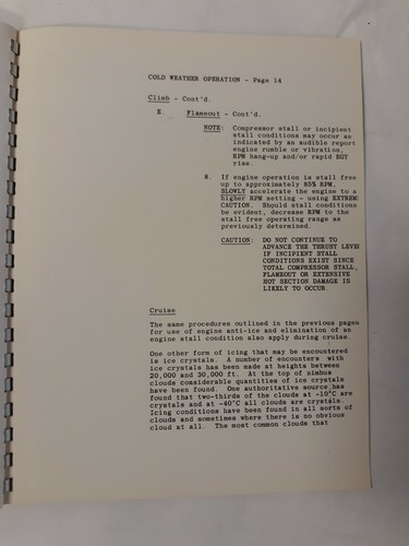 Carta de información de operaciones de vuelo de General Electric número 1 1968 original - Imagen 9 de 12
