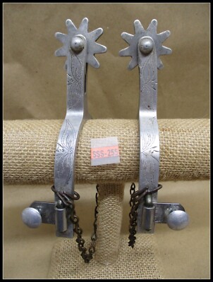 Vintage Crockett Renalde Silver Overlay Engraved Bit Stainless Horse 10576