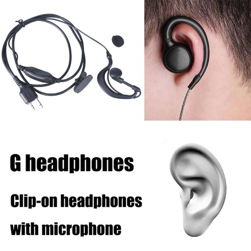 Headset with Finger PTT Microphone for Radio GXT1000VP4 LXT118 LXT500VP3 LXT118V - Zdjęcie 2 z 8