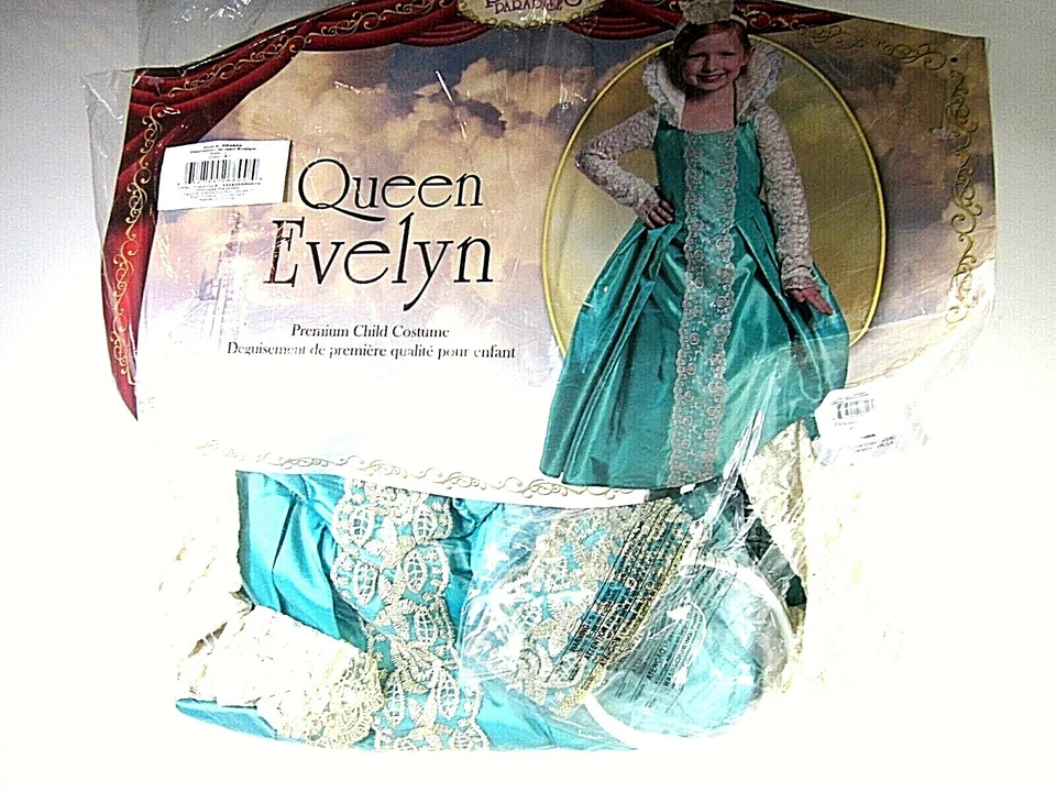 Disfraz Princesa Paraíso Reina Evelyn Infantil Grande, Nuevo Con Etiquetas Foto 3 de 4