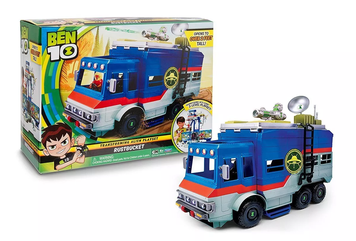 rustbucket ben10 ten transforming alien playset van camper rustle truck 03000