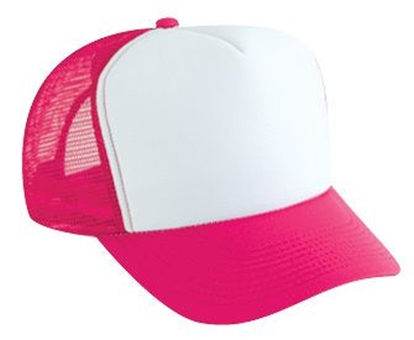 white/ hot pink