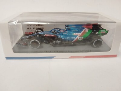 Miniature Spark Alpine A521 N°31 Ocon, F1 GP Arabie Saoudite 2021, échelle 1/43, Résine