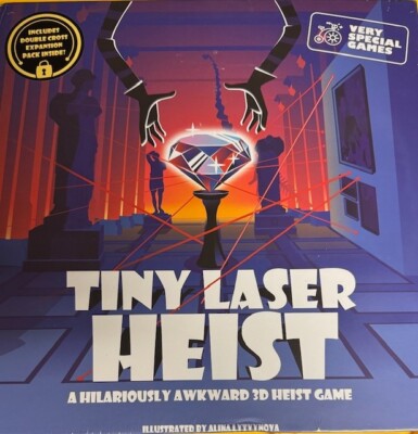 Tiny Laser Heist + Double Cross Expansion Pack: Board Game Kickstarter Sealed