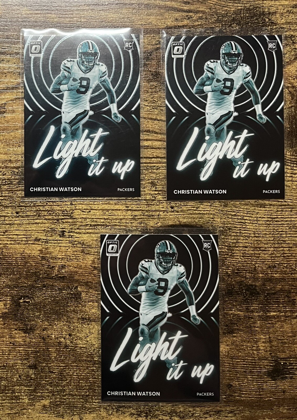 2022 Donruss Optic - CHRISTIAN WATSON - Light It Up Insert # LU-17 - RC SP  SSP - Holistic Relief by Design Dispensary Billings u0026 Great Falls MT
