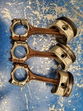 2004 04 Yamaha 115HP F115 4 Stroke 3 pistons and connecting rods OEM Con Rods