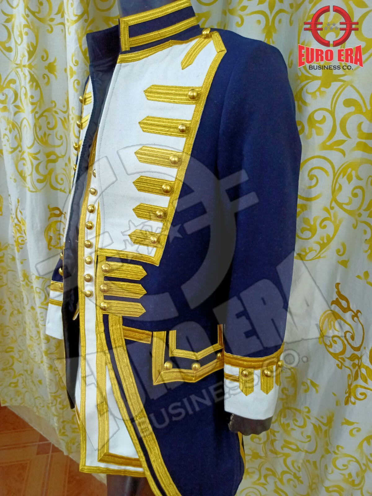 NAPOLEONIC COMMODORE NORRINGTON PIRATES OF THE CARIBBEAN UNIFORM FROCK