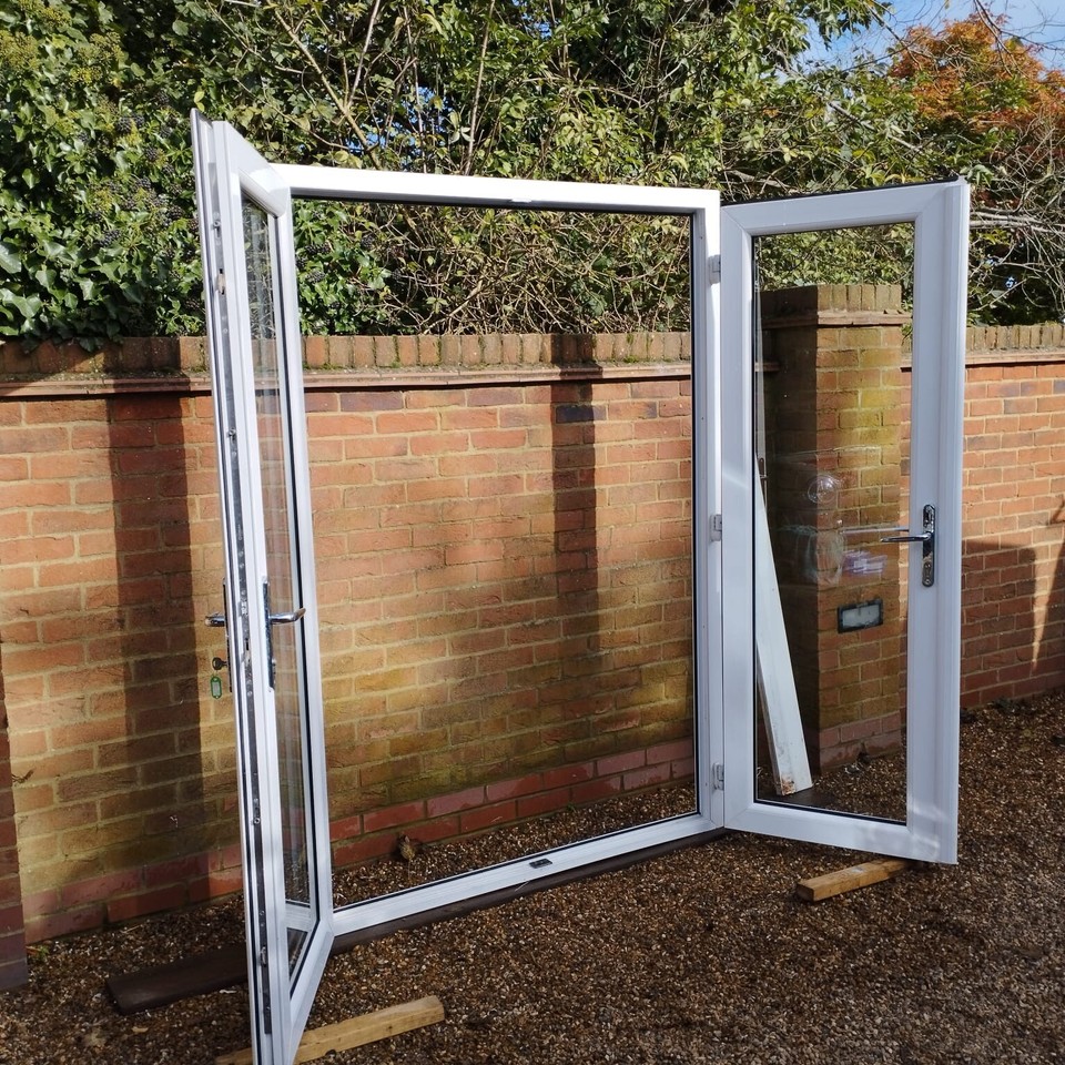 exterior external upvc double Glazed french doors in frame eBay