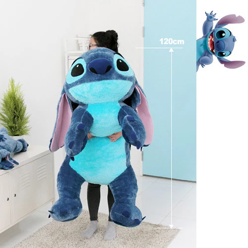 Disney Official Soft 48inch Huge Giant Stitch Plush Toy Cushion Bed Body  Pillow