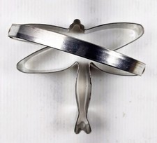 DRAGONFLY Cookie Cutter / Handle 5”  x 4.5” Metal Vintage