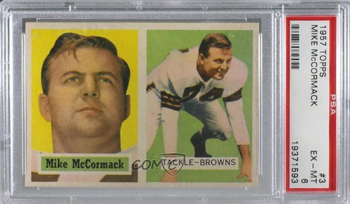 1957 Topps Mike McCormack #3 PSA 6 HOF