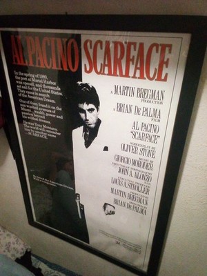 Scarface (1983) Movie Poster No Frame, Drama Crime Movie, Home Decor, Wall Art