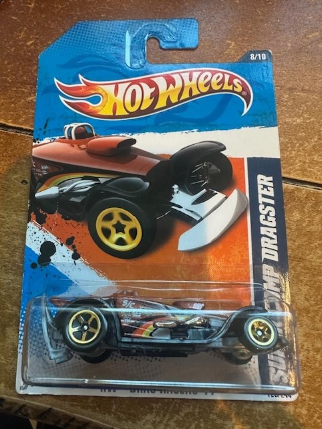 2011 Hot Wheels HW Drag Racers Super Comp Dragster #128 Brown