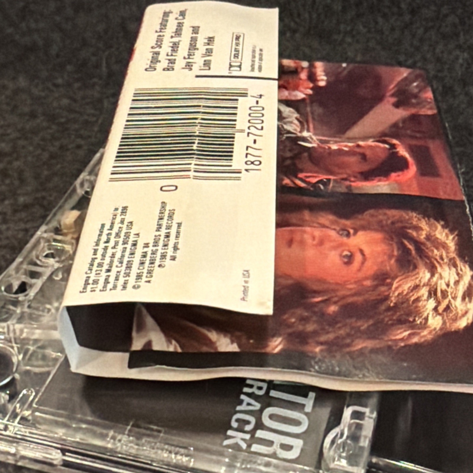 the terminator Original Soundtrack Cassette Tape Enigma 72000-4 Used