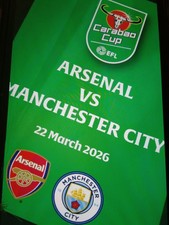 ARSENAL v MANCHESTER CITY CARABAO CUP FINAL PROGRAMME 2026 - PRE-ORDER .