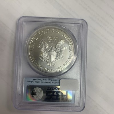 2011 American Silver Eagle - PCGS MS70 First Strike Flag Label San