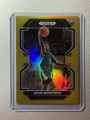 Jean Montero Valencia Basket Club Panini Prizm DP NBA 2022 GOLD ROOKIE SP /10