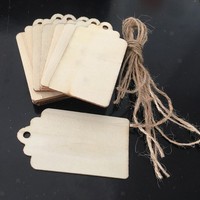 10 StüCk Unbehandelte HolzanhäNger, GeschenkanhäNger Aus Holz FüR