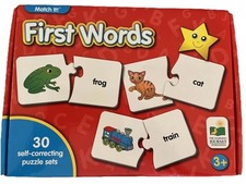 Match It First Words, 30 Self-Correcting Puzzle Set, 'Learning Journey Brand'