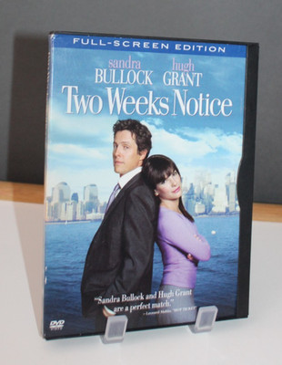 Two Weeks Notice Full Screen DVD Movie Sandra Bullock Hugh Grant
