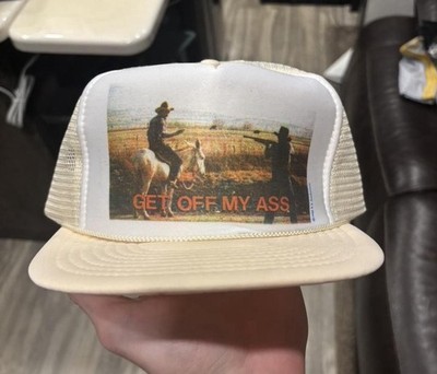 Super Rare 1988 Production Get Off My Ass Dead Stock Trucker Hat