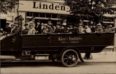 Foto Ak Berlin Mitte, Unter den Linden, Käse's Rundfahrten,... - 3872308